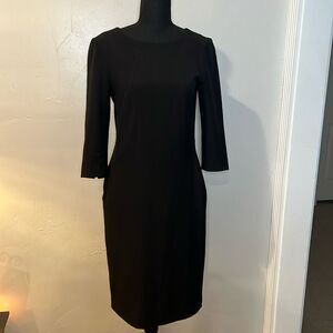 MM Lafleur Etsuko? Dress Black Size 4 Stretch Comfort Little Black Dress Office